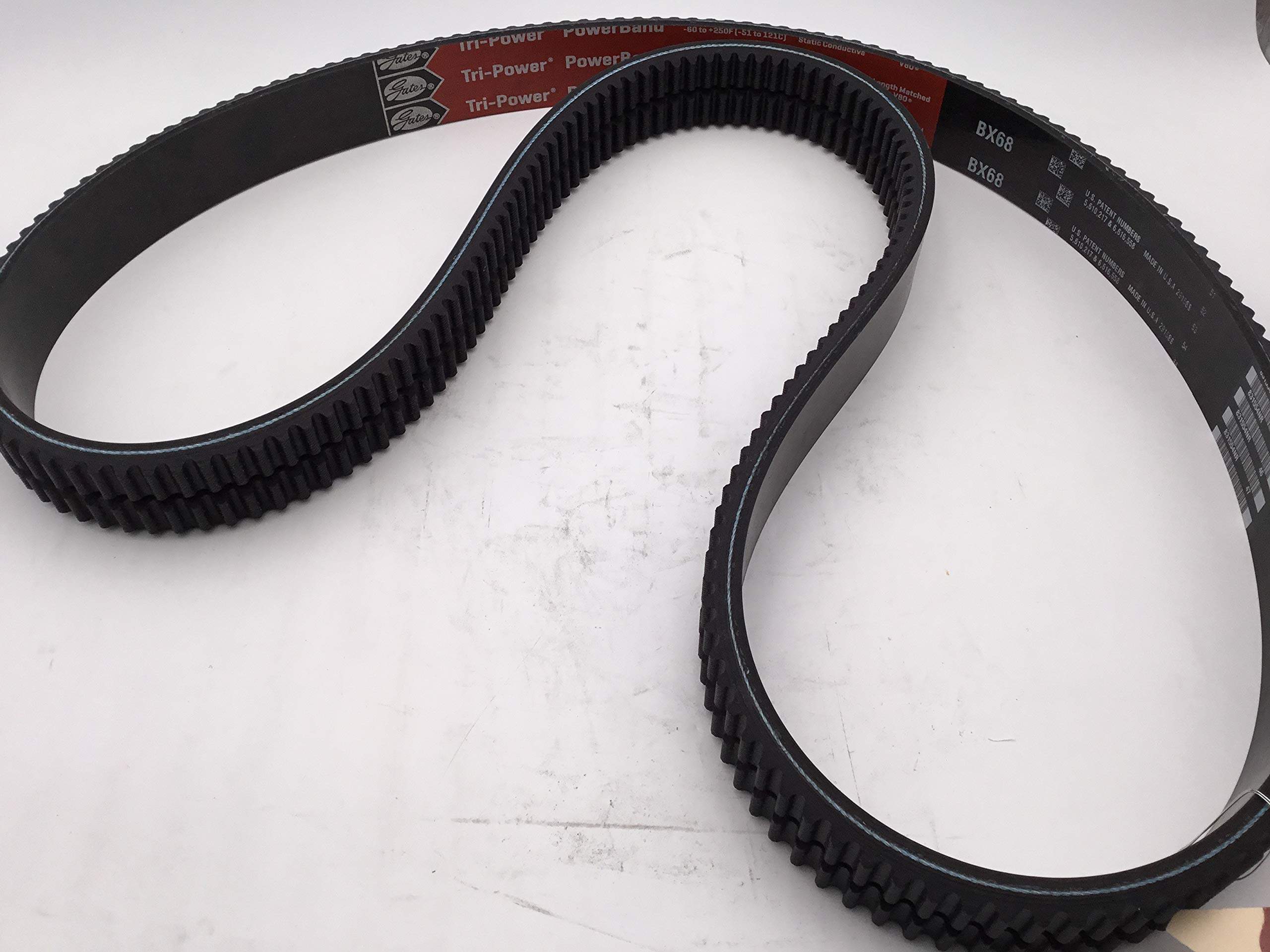 GATES 2/BX68 9098-2068 TRI-Power Powerband Belts - High-Performance V-Belts for Automotive, Industrial & Agricultural Machinery - Durable & Reliable Power Transmission Solution