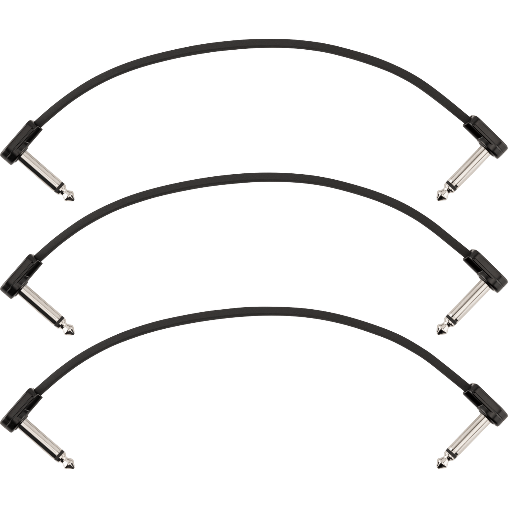 Fender Blockchain 8 Instrument Patch Cables 3-Pack - High-Quality Guitar/Bass Patch Cords for Pedalboards & Studio Use