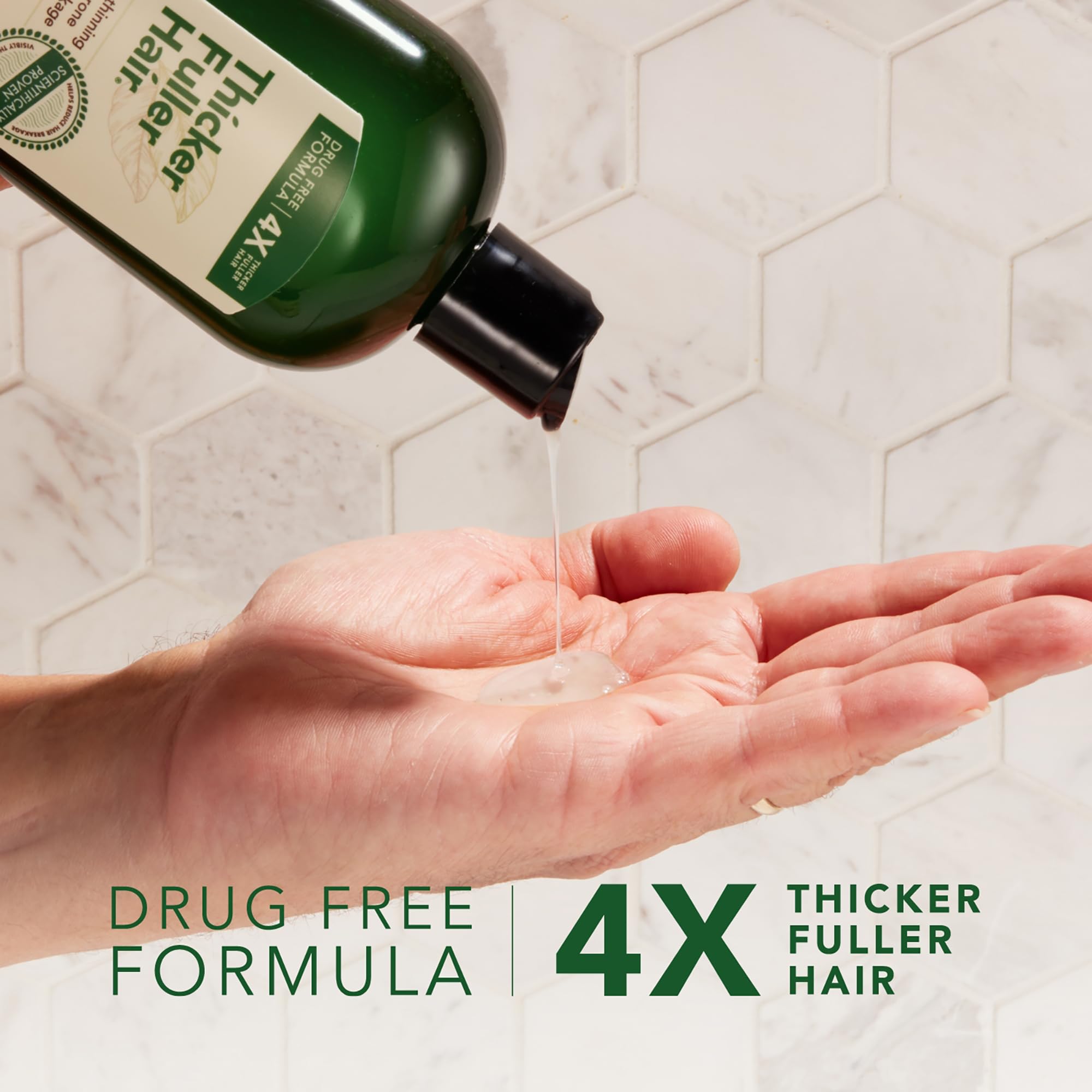 Thicker Fuller Hair 2-in-1 Thickening Shampoo & Conditioner for Men - Volumizing Shampoo for Thinning Hair with Aloe Vera - Hydrating & Strengthening Hair Care - 12 oz - Perfect for Daily Use & Styling