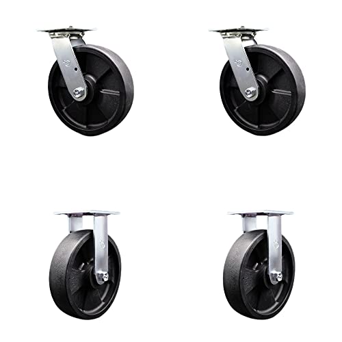 2 Swivel w/2 Bolt On Swivel Locks - 2 Rigid