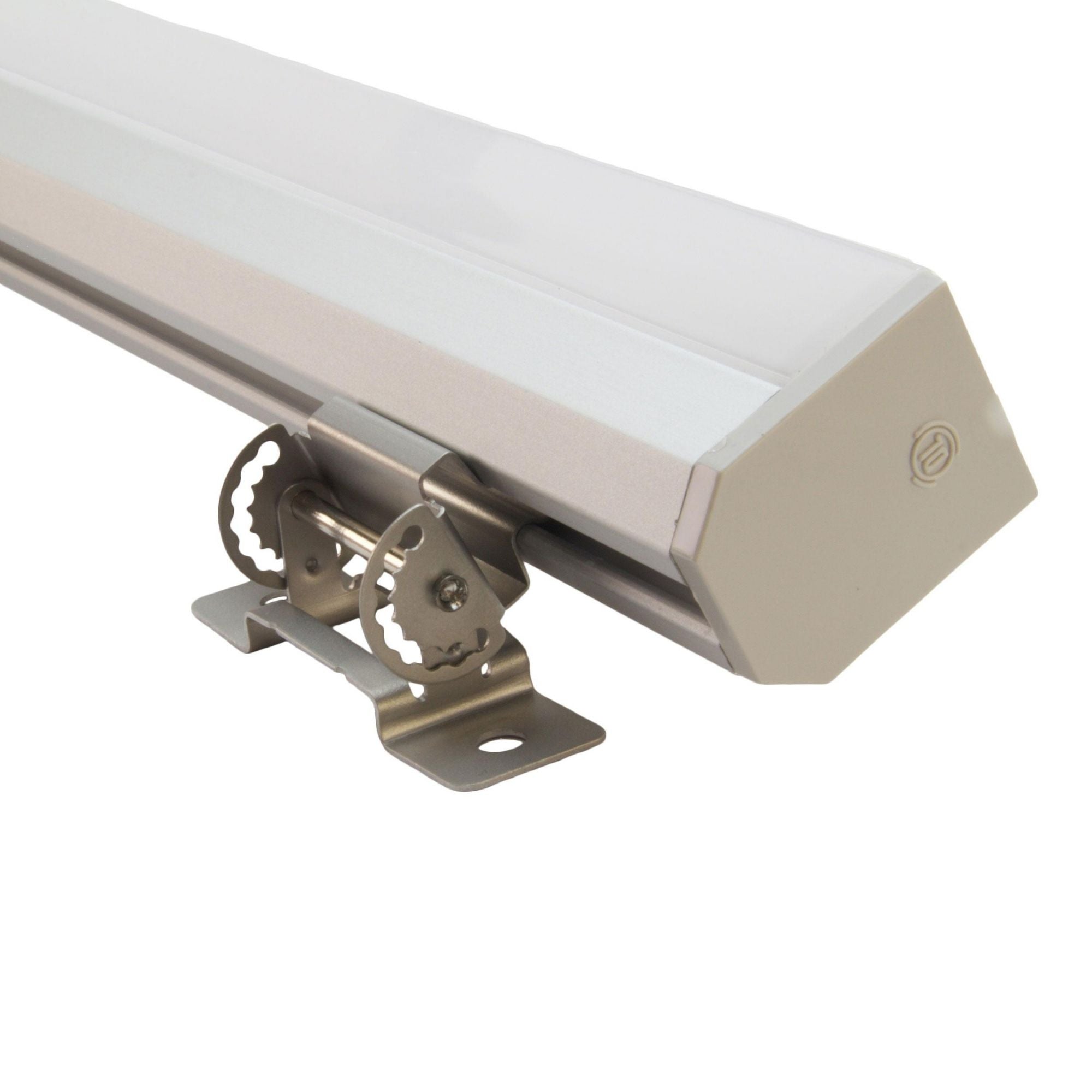 48 45 Degree LED Channel - Black Aluminum Trim for Cove Lighting, Under Cabinet, and Shelf Accent Lighting - Perfect for Home, Kitchen, and Commercial Spaces