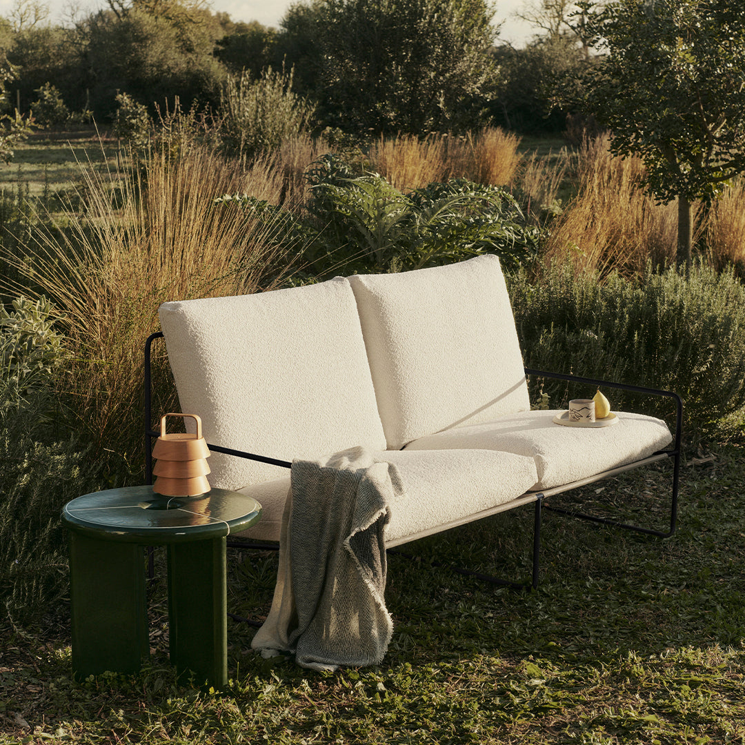 Ferm Living Desert Dolce Sofa - Modern Minimalist 3-Seater Couch for Living Room, Lounge & Office - Comfortable Mid-Century Design with Soft Fabric Upholstery