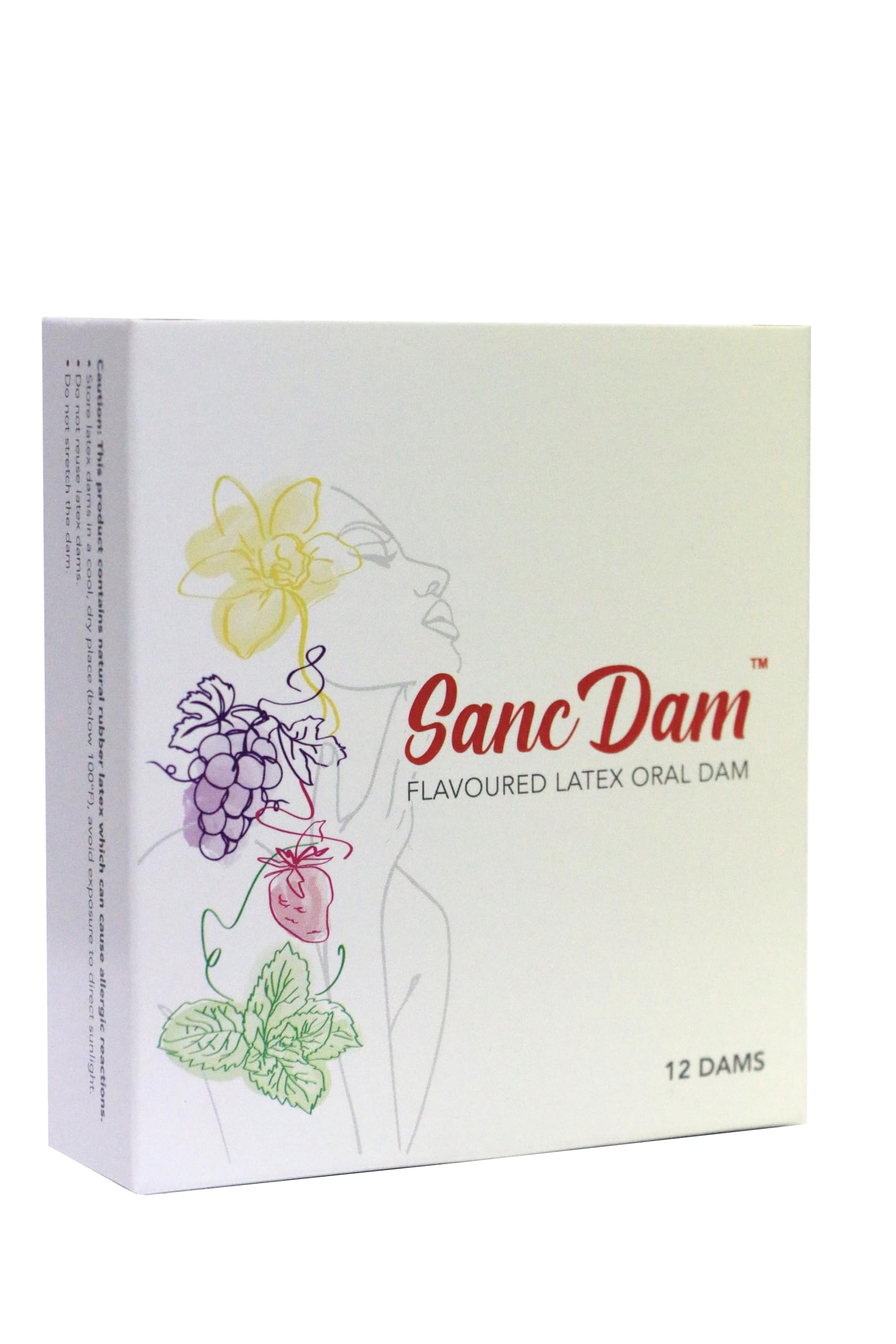 Ultra-Thin 0.07mm Oral Sex Dam - 12 Pack Mint Flavored Dental Dams for Safe Cunnilingus & Fellatio | Lesbian & Couples Protection | Perfect for Intimate Moments & Sensual Play