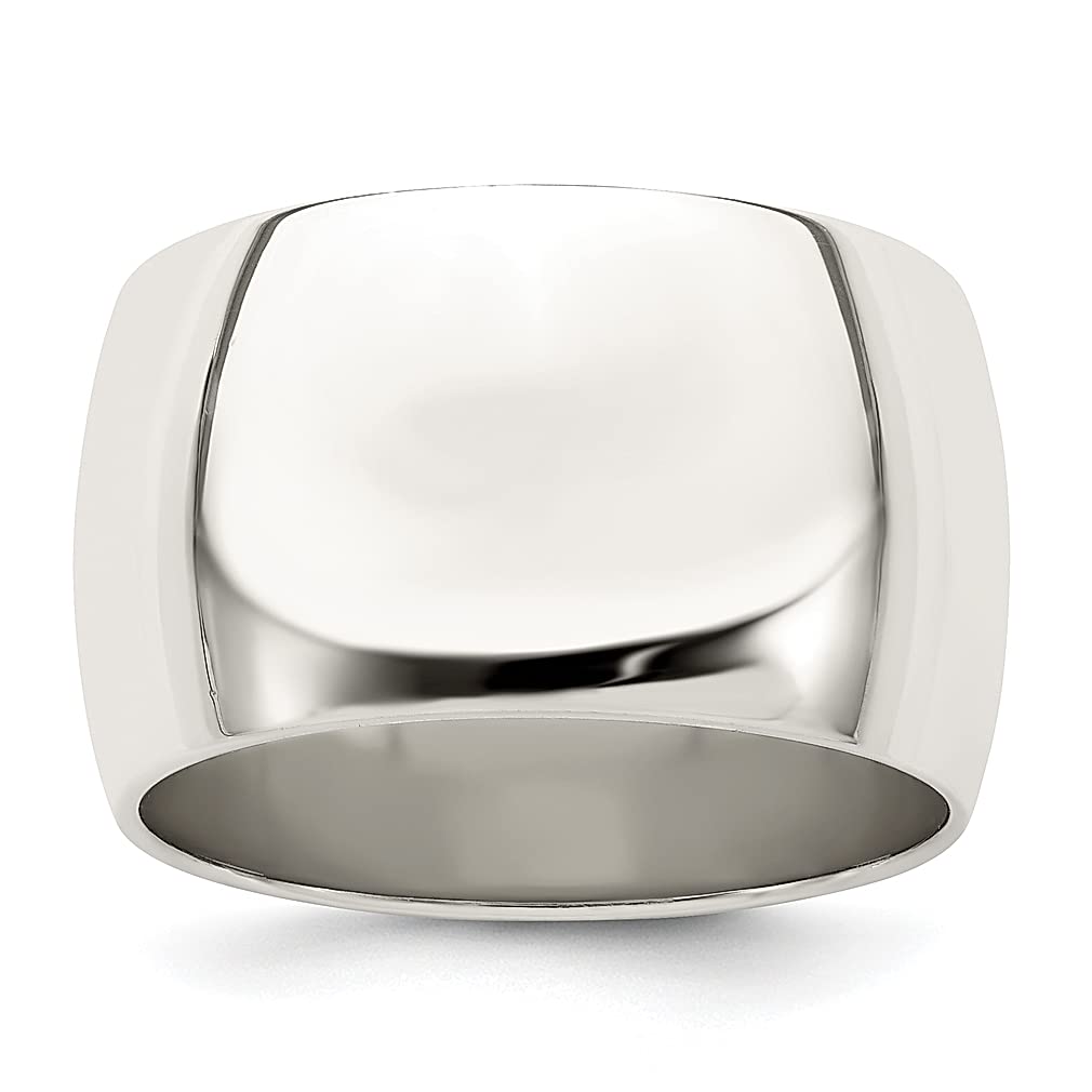 925 Sterling Silver 12mm Half Round Size 10 Wedding Band Ring - Classic Fine Jewelry for Women, Anniversary & Engagement Gift - Perfect for Bridal, Proposal & Special Occasions
