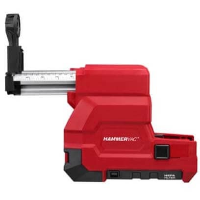 Milwaukee 2712-DE HAMMERVAC HEPA Dust Extractor - Powerful Dust Collection System for Construction & Woodworking - Ideal for Drywall, Concrete, and Renovation Projects