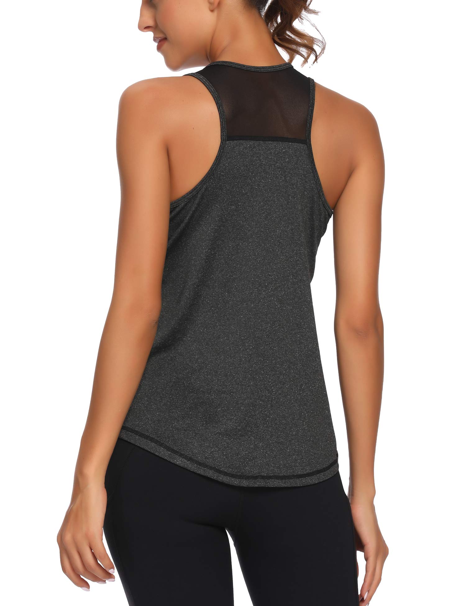 AEUUI Women's Racerback Workout Tank Top - Breathable Sleeveless Yoga Shirt for Running, Gym & Athletic Activities | Moisture-Wicking Fitness Apparel for Women