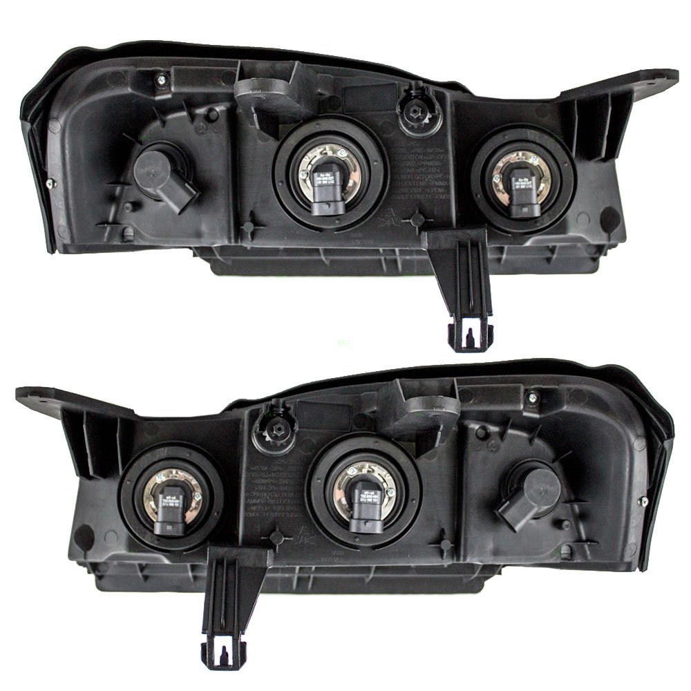 Brock Replacement Headlight Assembly Set - Driver & Passenger Side Compatible with 2006-2007 Saturn Vue (Part #15877671 & 15877672) | Perfect for Night Driving & Vehicle Restoration Projects
