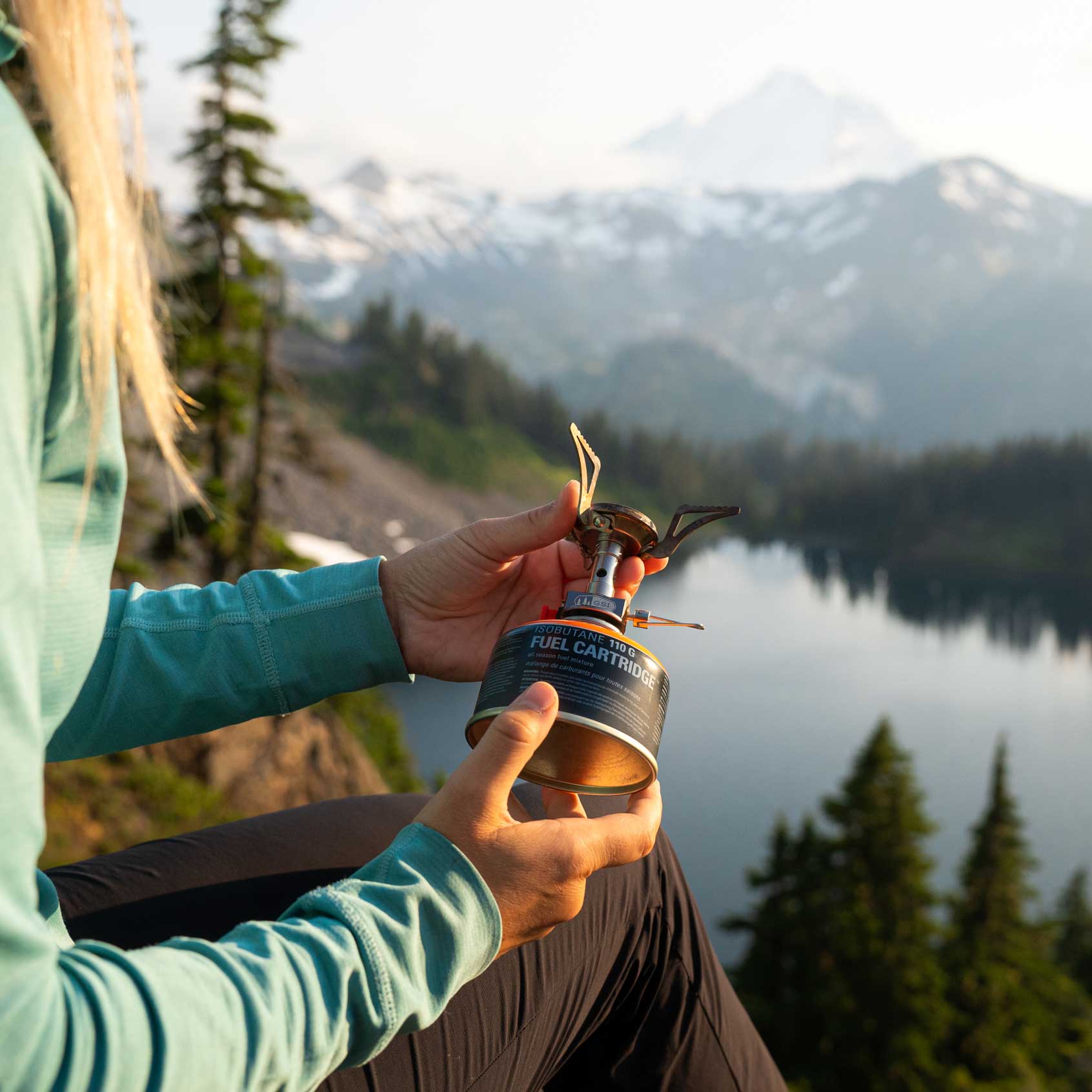 Portable Glacier Canister Top Stove - Lightweight Camping Stove for Backpacking, Hiking & Outdoor Cooking | Perfect for Camping Trips, Picnics & Emergency Preparedness