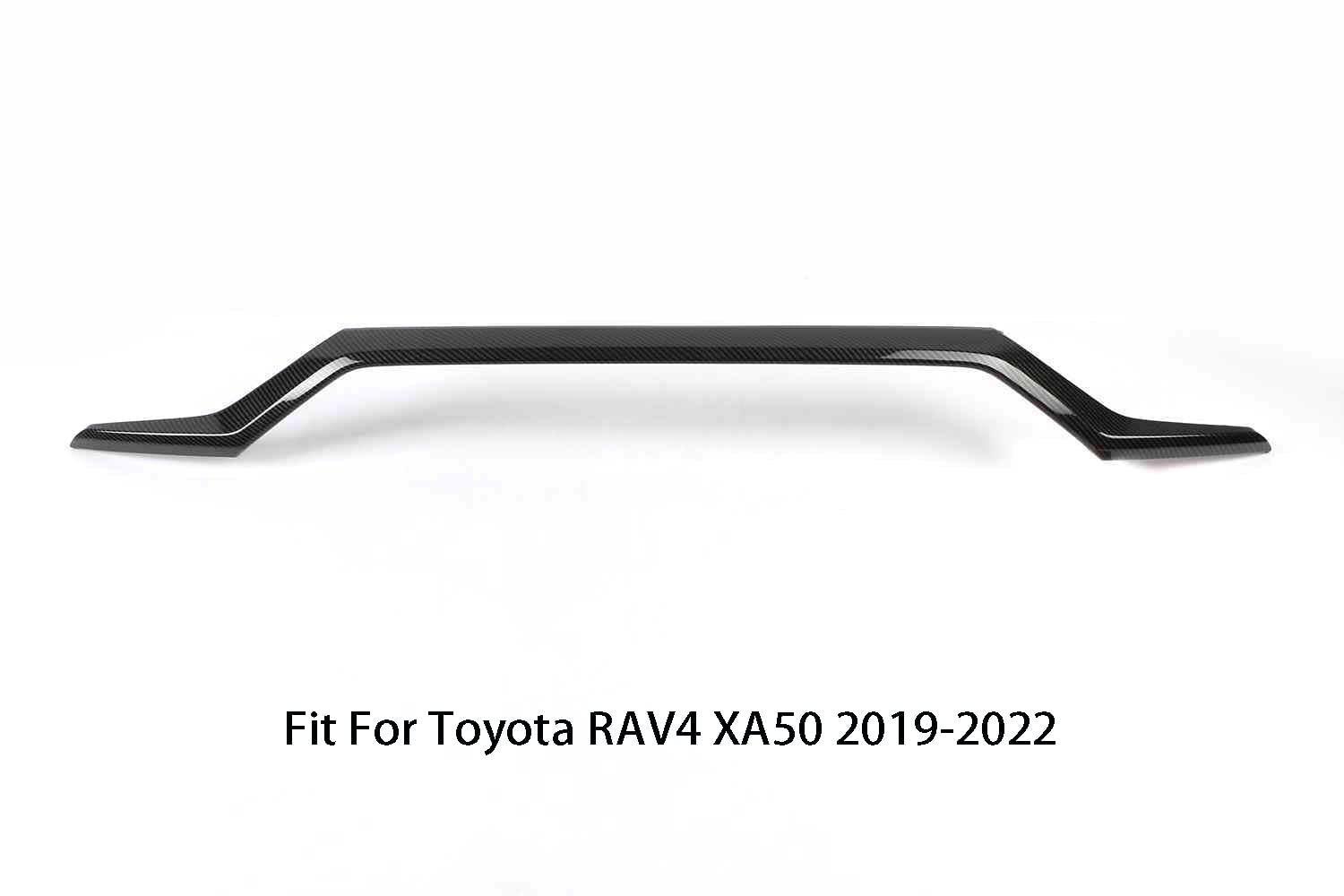 Toyota RAV4 XA50 2019-2022 Rear Trunk Lid Upper Cover Molding Trim - Carbon Fiber Style ABS Car Accessory (1PC) - Perfect for Protecting & Enhancing Your SUV's Cargo Area