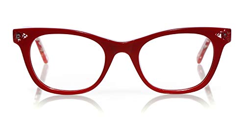 Red/Red & Crystal Front With Red & Crystal Temples