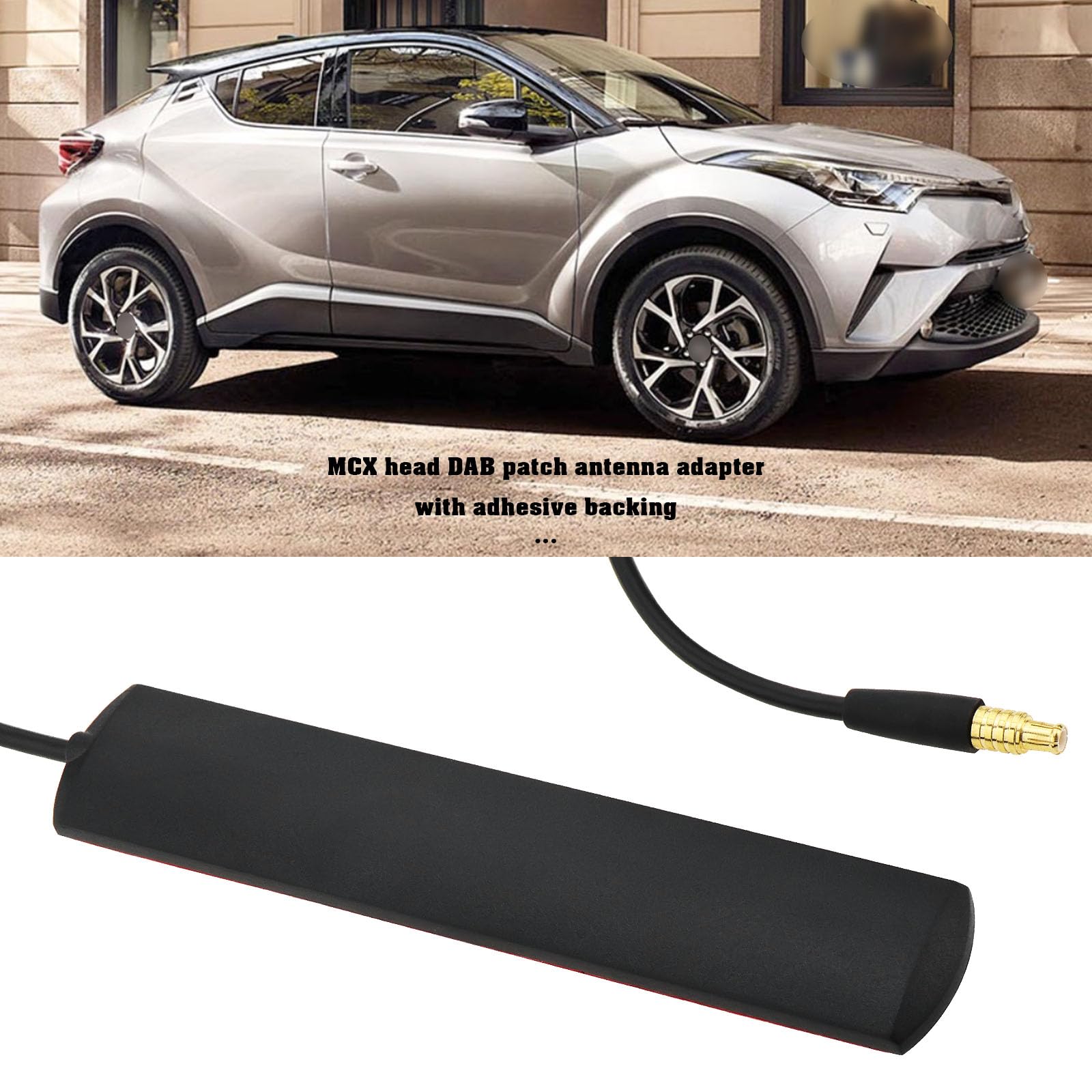 VGOL 5M Car DAB Antenna Adapter - FM/DAB+ Radio Antenna Patch Cable with MCX Plug for Android Auto, DAB Box & Car Stereo - Enhanced Signal for Road Trips & Daily Commuting