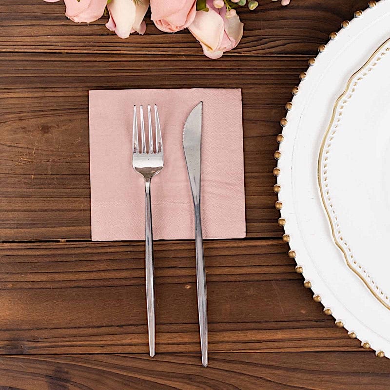 50 Soft 2-Ply Disposable Paper Napkins for Dinner, Cocktail Parties & Events - Premium Quality Tableware for Home, Restaurants & Catering