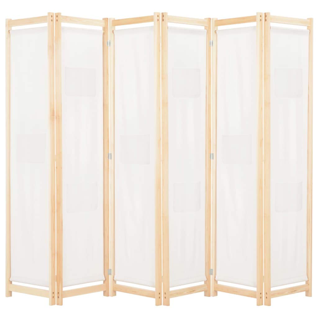 6-Panel Folding Privacy Room Divider Screen - 94.5