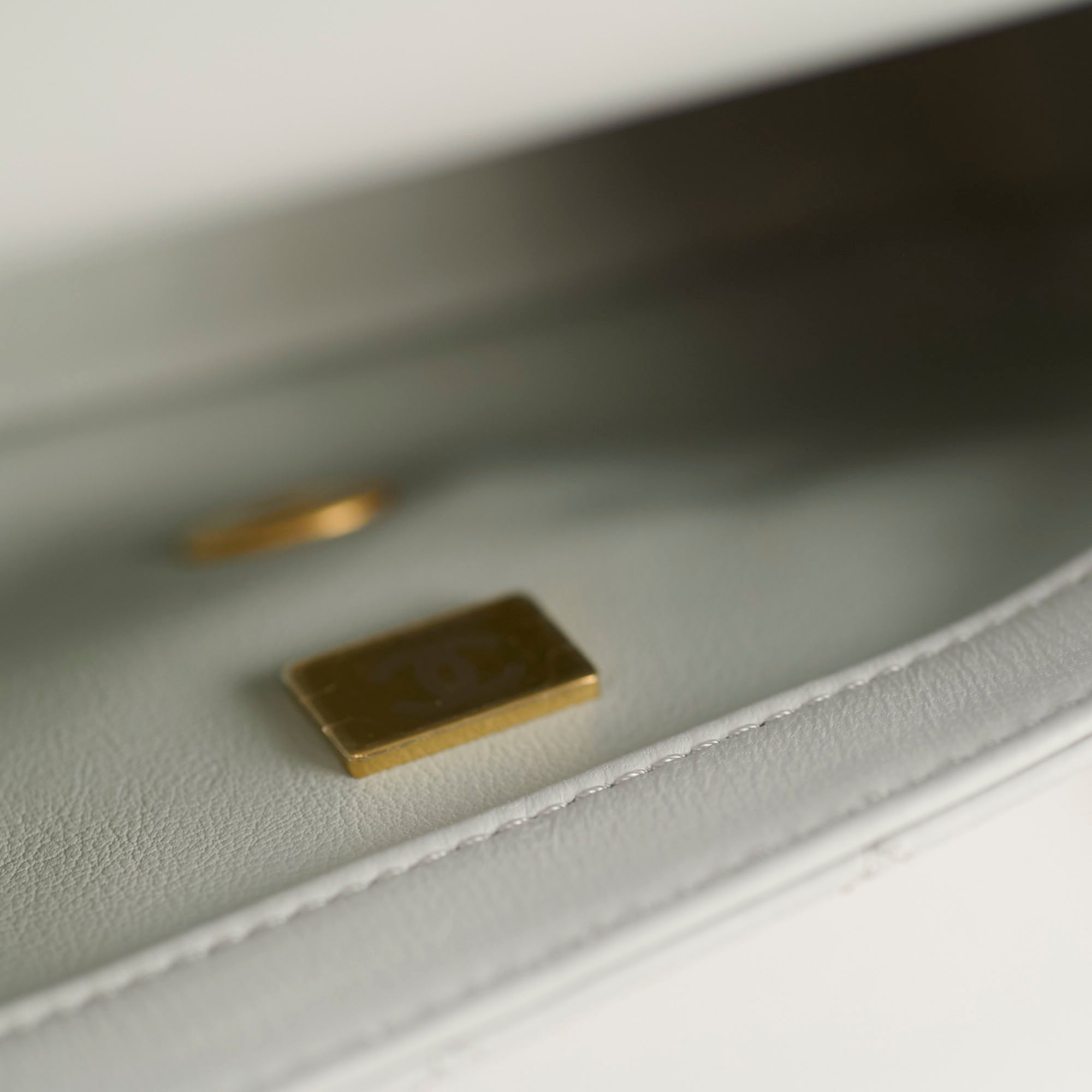 Chanel Mini Rectangular Pearl Crush Bag in Light Grey - Elegant Crossbody Purse for Women, Perfect for Parties, Dates & Everyday Use