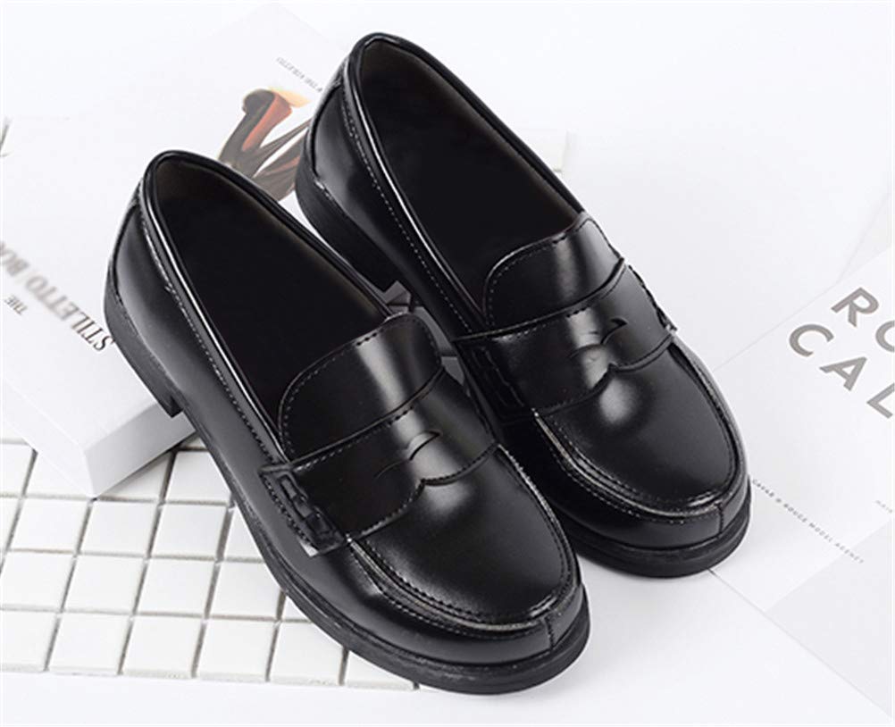 Women's Slip-On Oxford Shoes - Japanese Anime JK Uniform Dress Shoes for Cosplay & School Uniform Outfits | Perfect for Cosplay Events, Themed Parties & Daily Wear
