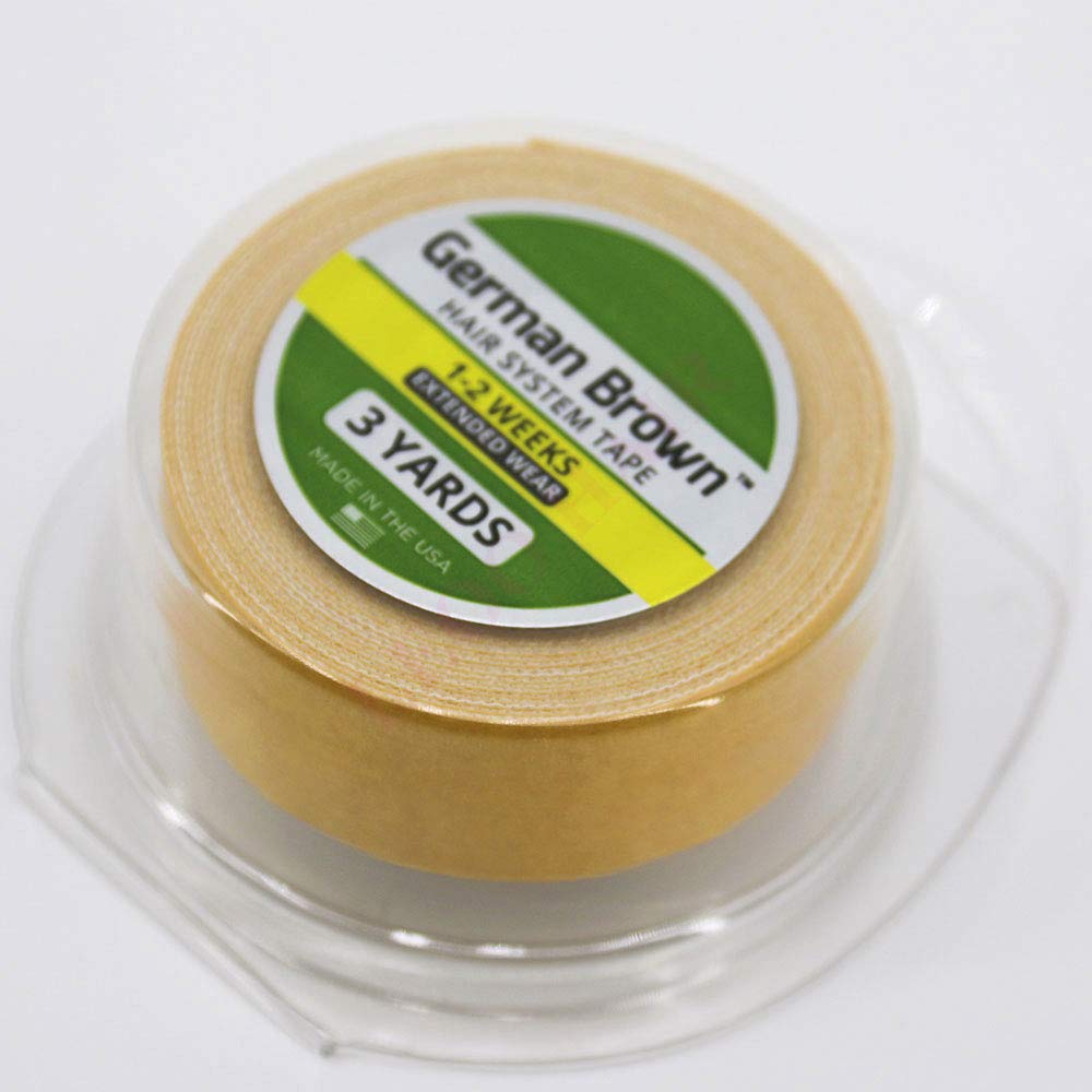 Double Sided Adhesive Roll Tape for Hair Systems - 3/4 Inch x 3 Yards - Strong Hold for Toupees, Wigs & Hair Extensions | Waterproof & Sweat Proof | Perfect for Daily Wear, Sports & Special Occasions