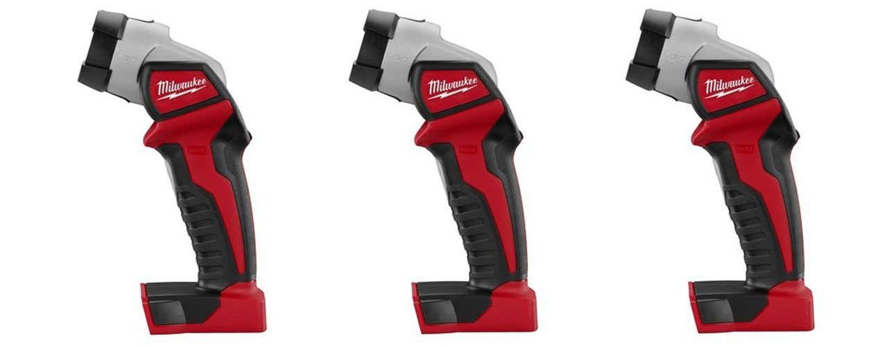 Milwaukee 2735-20 M18 LED Worklight 3-Pack - Bright Cordless Jobsite Lighting for Construction, Automotive & Home Repair - Rechargeable Battery Powered Portable Work Light