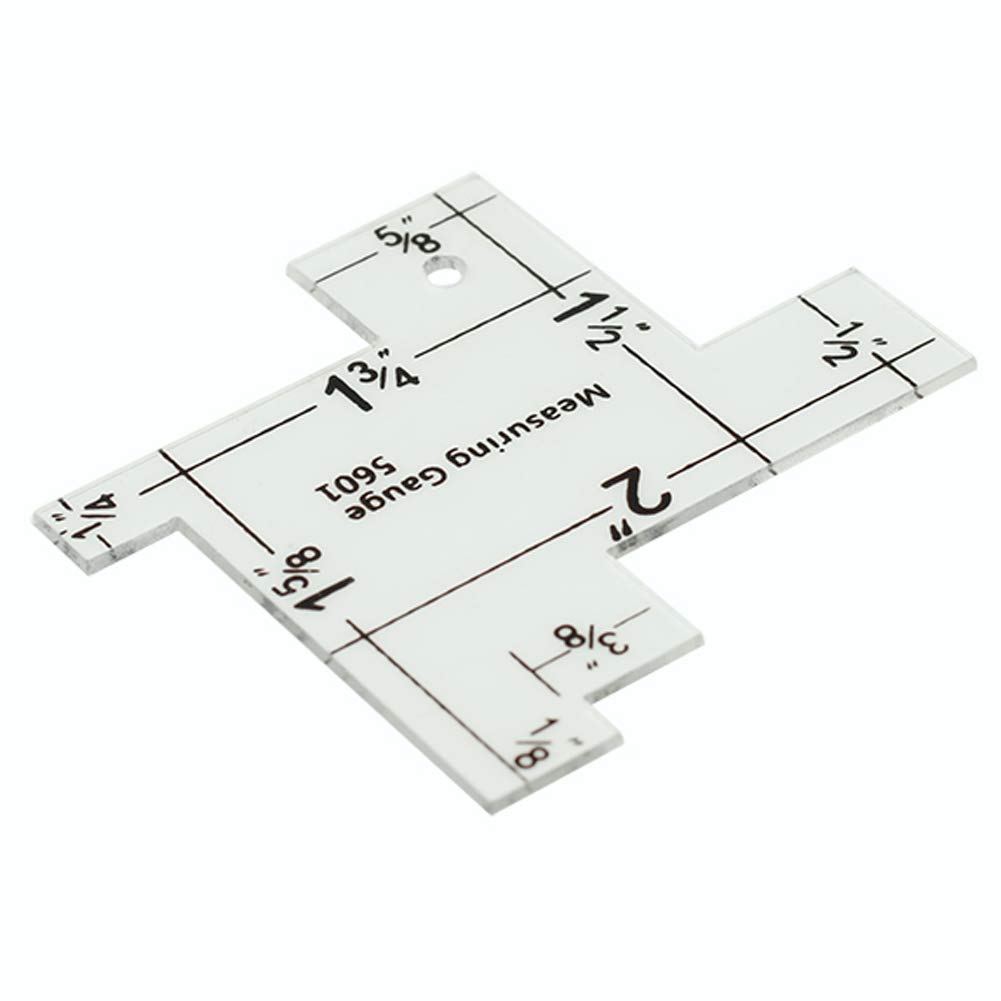 YICBOR 5-in-1 Sliding Gauge Measuring Tool - Multi-Functional Sewing Ruler for Quilting, Crafting & Tailoring - Includes Free Measuring Gauge (Perfect for DIY Projects, Fabric Measurement & Pattern Making)