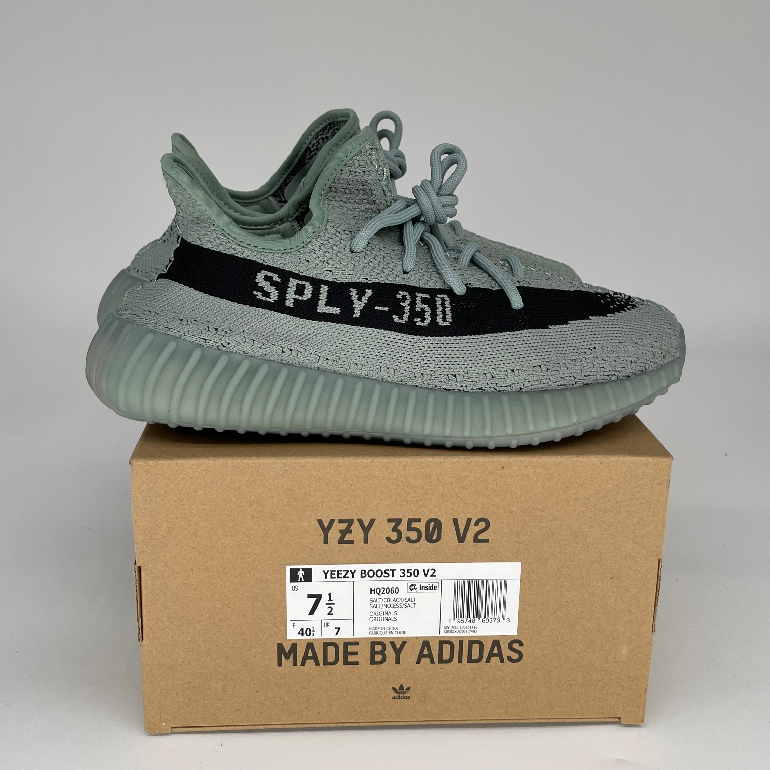 Adidas Yeezy Boost 350 V2 Salt - Men's Size 7.5 (HQ2060) | Comfortable Running Shoes for Gym, Jogging & Casual Wear