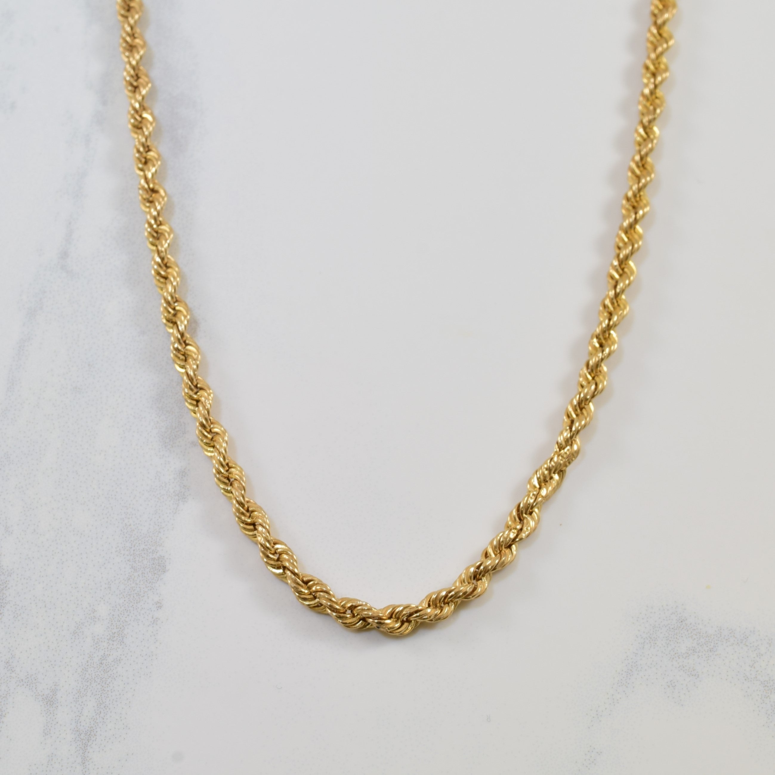 10K Yellow Gold Rope Chain Necklace 30 Inches - Durable & Stylish Jewelry for Men & Women - Perfect for Everyday Wear, Gifts & Special Occasions