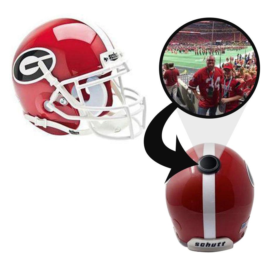 Georgia Bulldogs College Football Collectible Mini Helmet with Display Stand - Perfect for Game Day Decor, Sports Memorabilia Collection & Fan Gifts