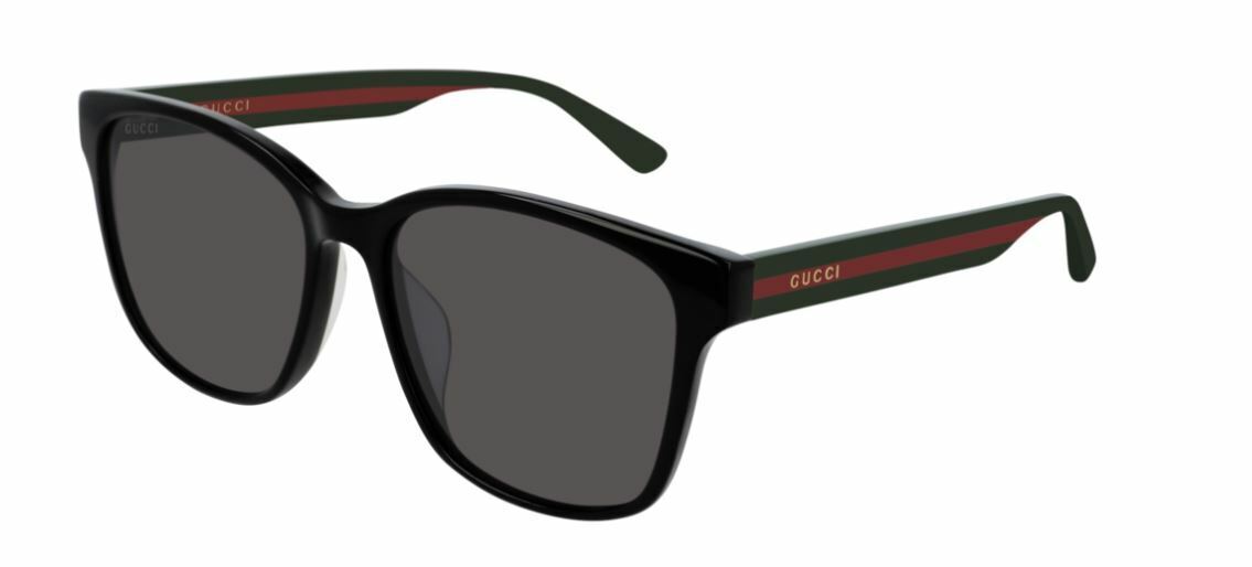 Gucci GG 0417SK 001 Black/Gray Polarized Sunglasses for Women & Men - Luxury Designer Shades for Driving, Beach & Outdoor Fashion