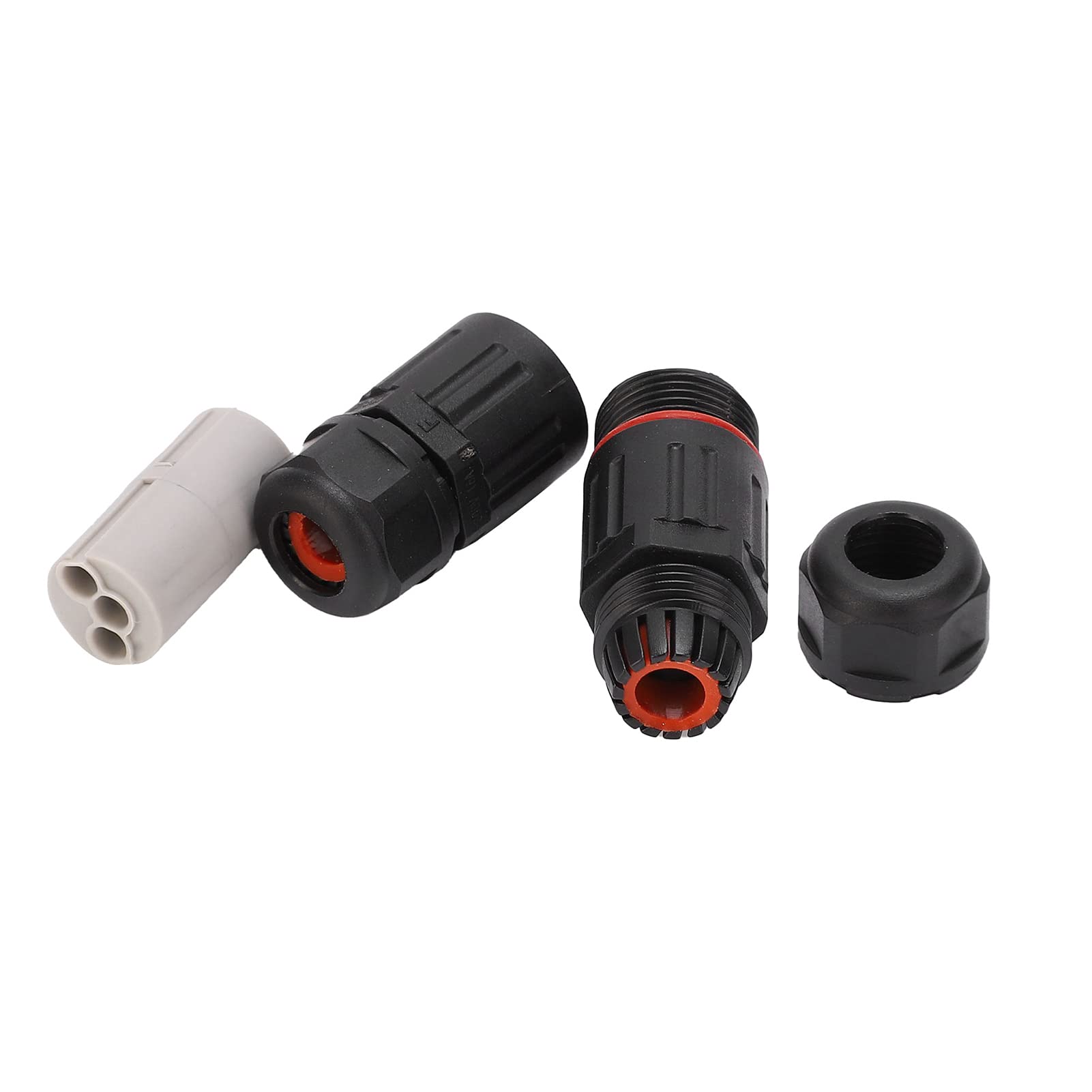 Waterproof Cable Connector - CDFM3 IP68 PA66 Flame Retardant, Cable to Cable Junction Box, Outdoor Lamp Accessory for Garden, Patio & Landscape Lighting