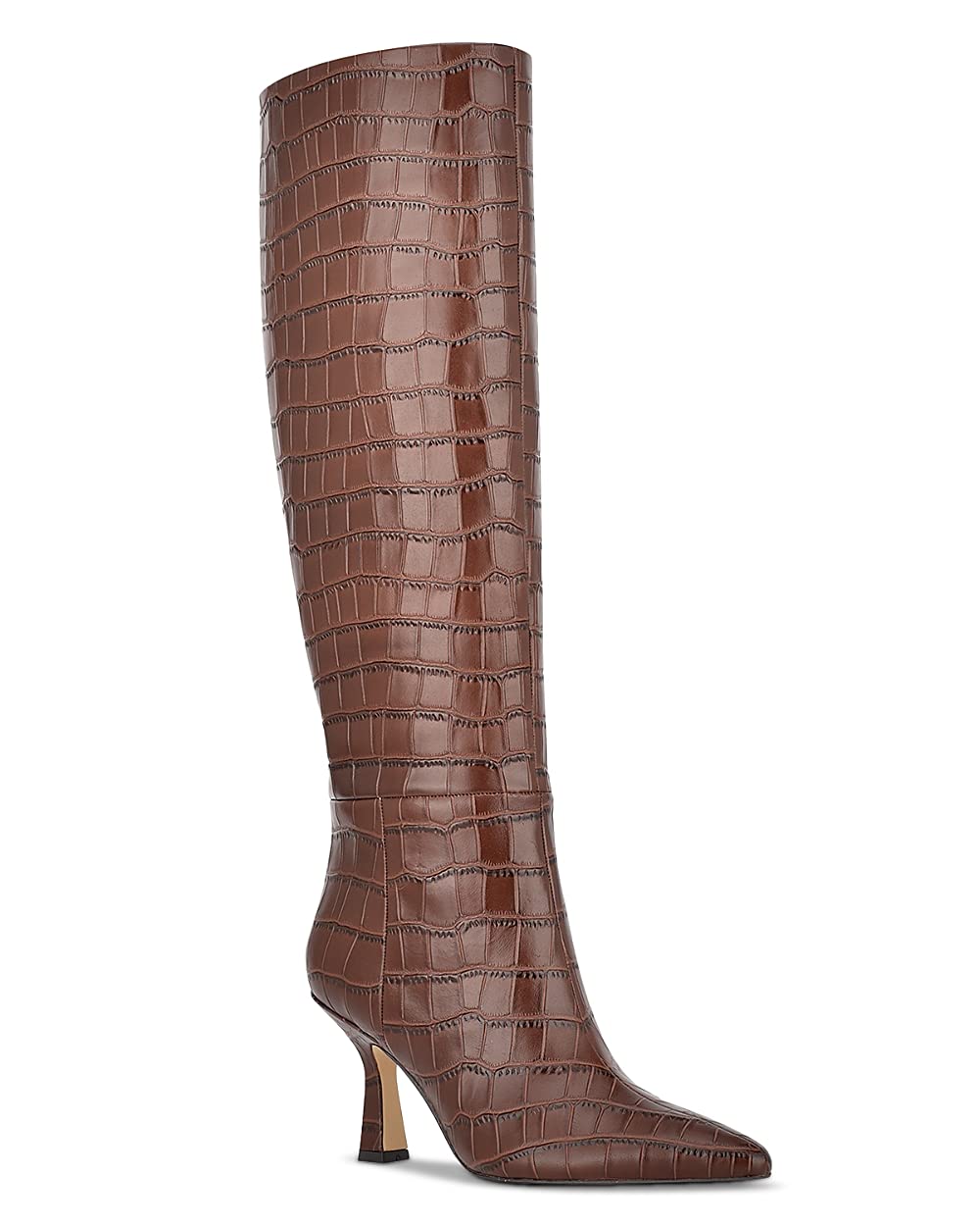 Marc Fisher Women's Hallie Leather Heels - Dark Brown Dress Boots for Work, Party & Evening Out | Comfortable & Stylish Ankle Boots for Fall & Winter Fashion