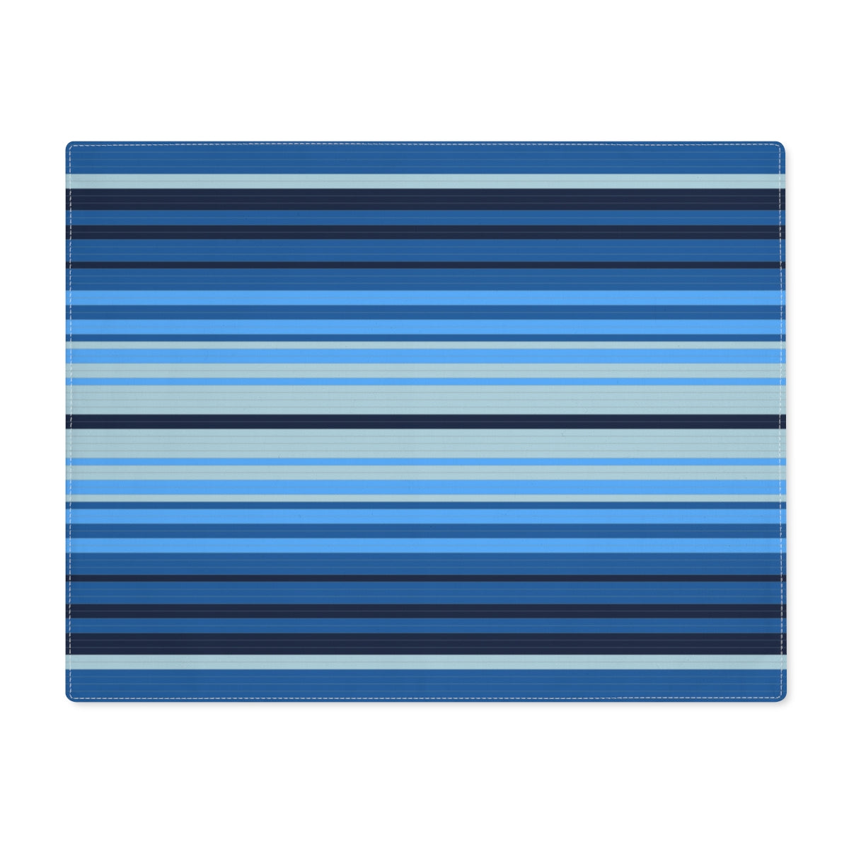 Southwestern Blue Striped Placemats Set of 4 - Washable Cotton Table Mats for Kitchen Dining, Perfect for Southwestern Decor & Casual Meals