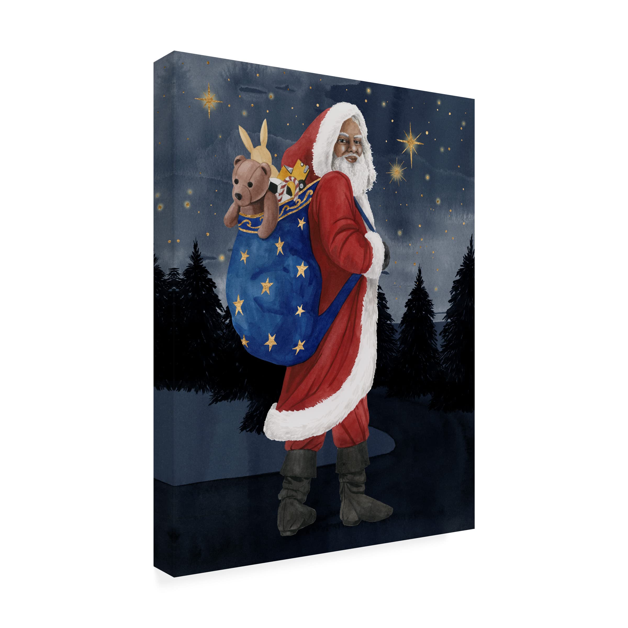 Grace Popp Celestial Christmas II Canvas Wall Art - Holiday Home Decor for Living Room, Bedroom & Office - Christmas Gift Idea