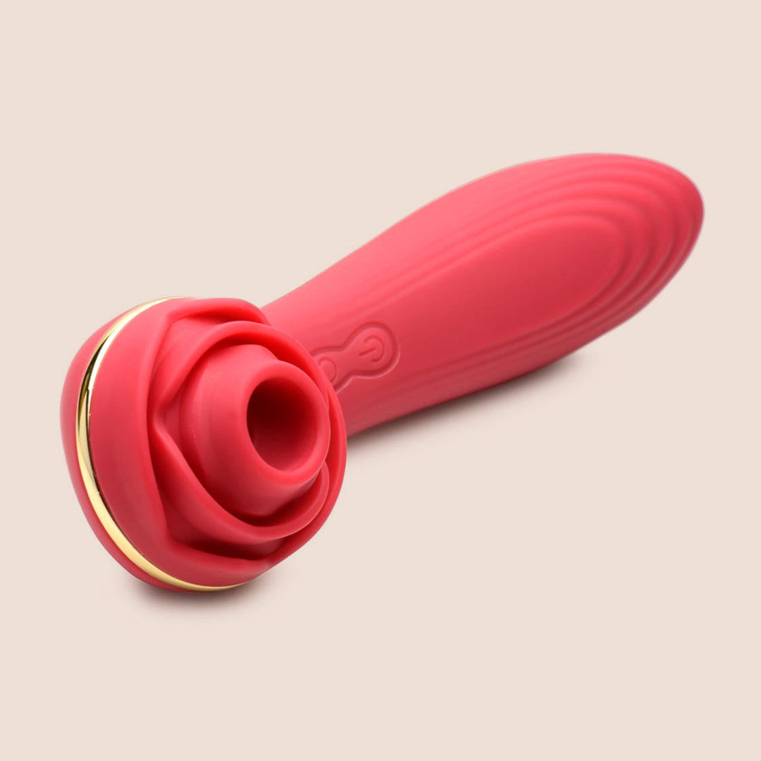 Bloomgasm Passion Petals - Rose-Shaped Suction Clitoral Vibrator for Women | Rechargeable G-Spot Stimulator | Perfect for Solo Play & Couples Intimacy | Discreet & Powerful Pleasure Toy