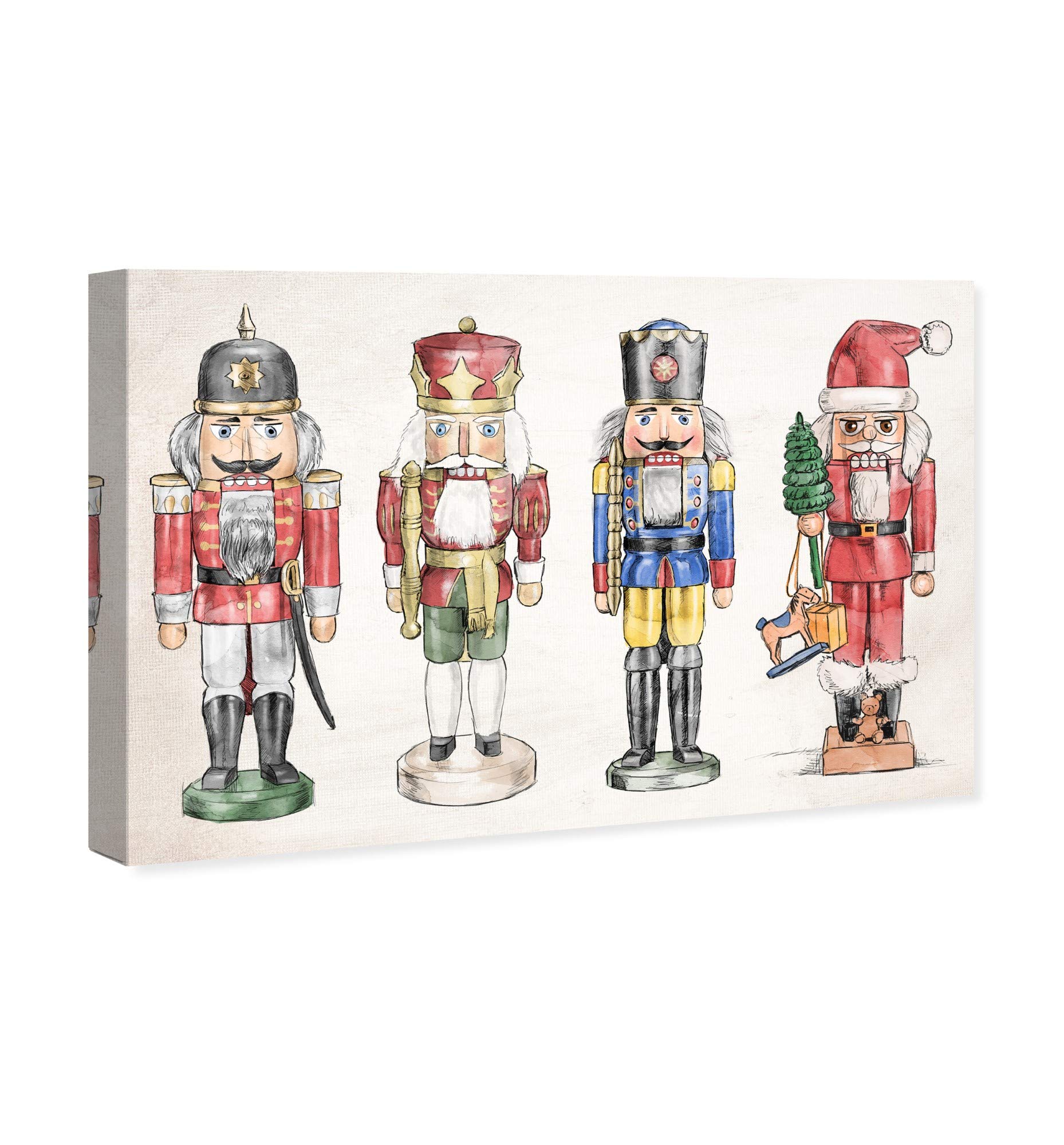 Wynwood Studio Nutcrackers Christmas Wall Art Canvas Print - 30