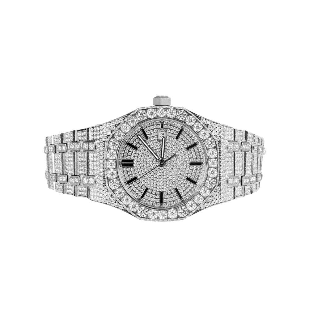 Luxury Moissanite Octagon Automatic Women's Watch - Elegant Christmas Gift for Her - Perfect for Parties, Weddings & Special Occasions