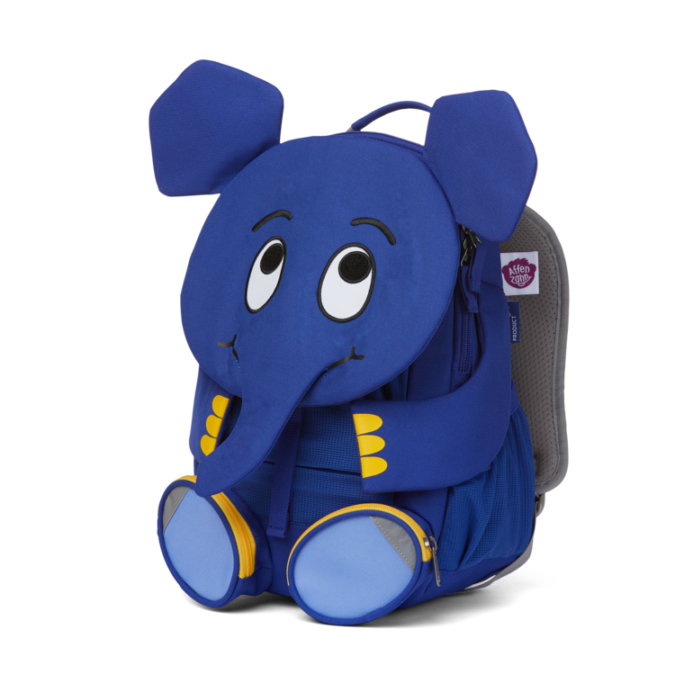 Affenzahn Large Friend Blue Elephant - Durable Kids Backpack for School, Travel & Outdoor Adventures | Lightweight & Ergonomic Design for Boys & Girls