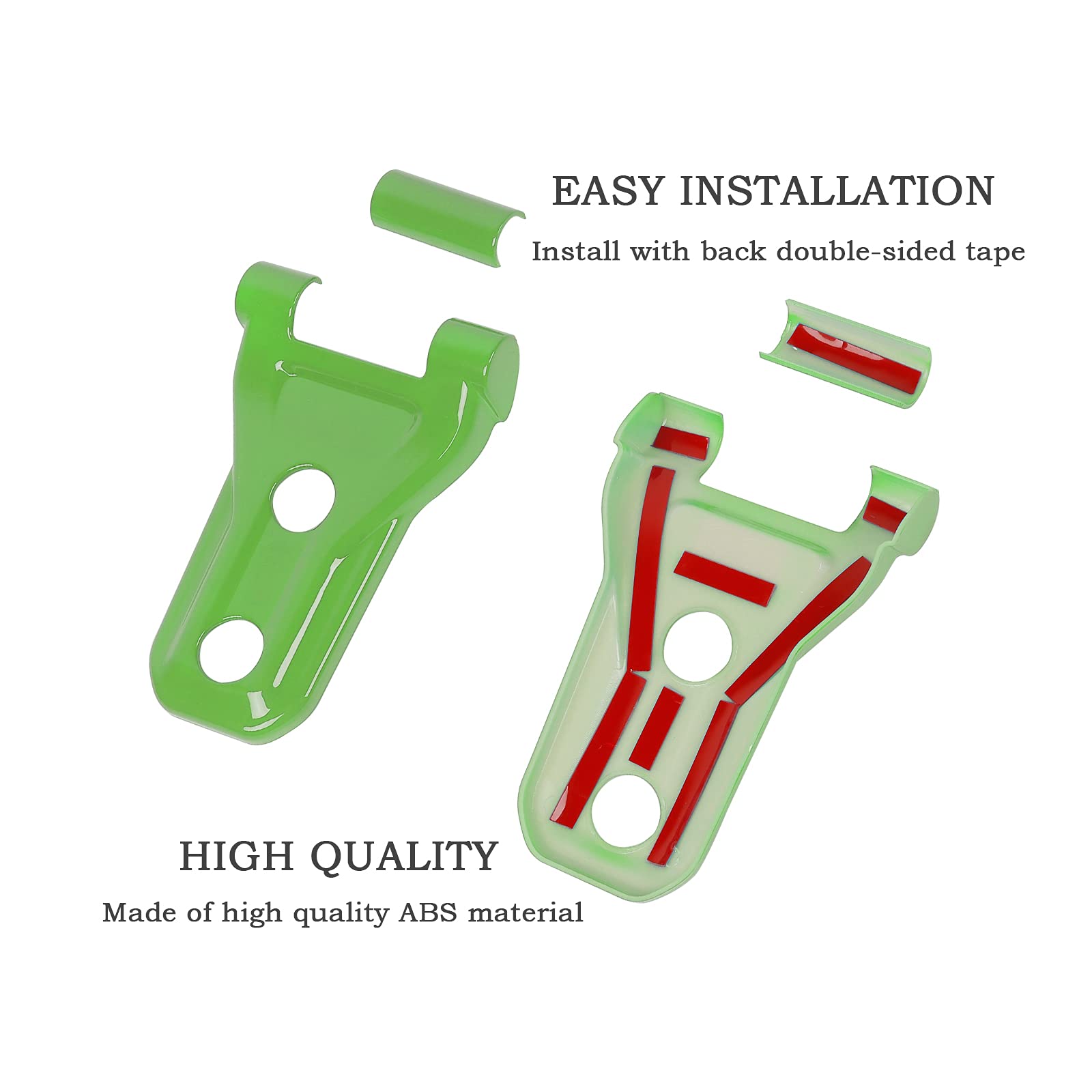 RT-TCZ Hood Hinge Cover - Exterior Decoration Accessories for 2018-2023 Jeep Wrangler JL JLU & Gladiator JT (Light Green) - Upgrade Your Off-Road Vehicle Style for Adventure & Daily Driving