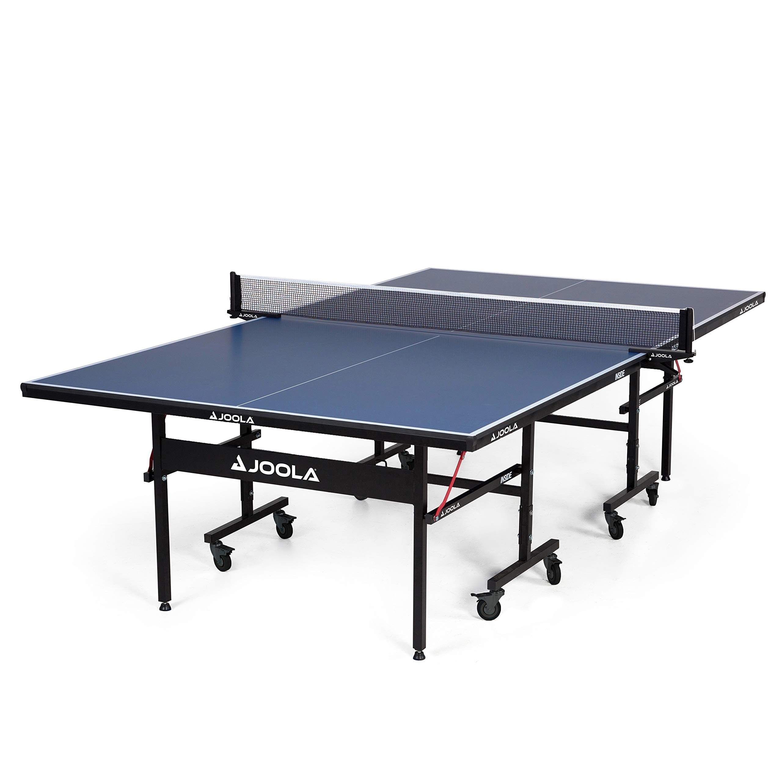 JOOLA Inside Professional MDF Indoor Ping Pong Table with Quick Clamp Net & Post Set - 10 Min Easy Assembly - Single Player Playback Mode - Perfect for Home, Office & Recreational Use