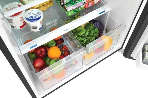 Frigidaire FFHT1822UV 17.6 Cu. Ft. Top Freezer Refrigerator - Energy Efficient Stainless Steel Appliance for Kitchen, Home & Office Use