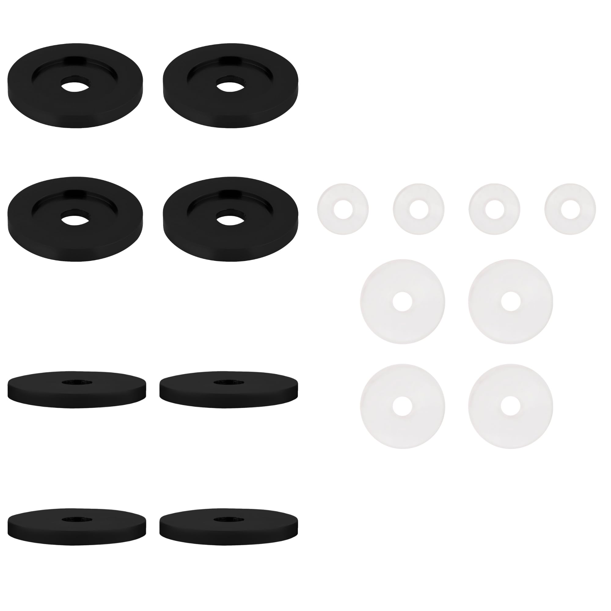 CRL Black Replacement Washers for Back-To-Back Solid Pull Handle - 30WKBL | Cabinet Hardware Repair Parts | Perfect for Kitchen Cabinet, Bathroom Drawer & Furniture Restoration