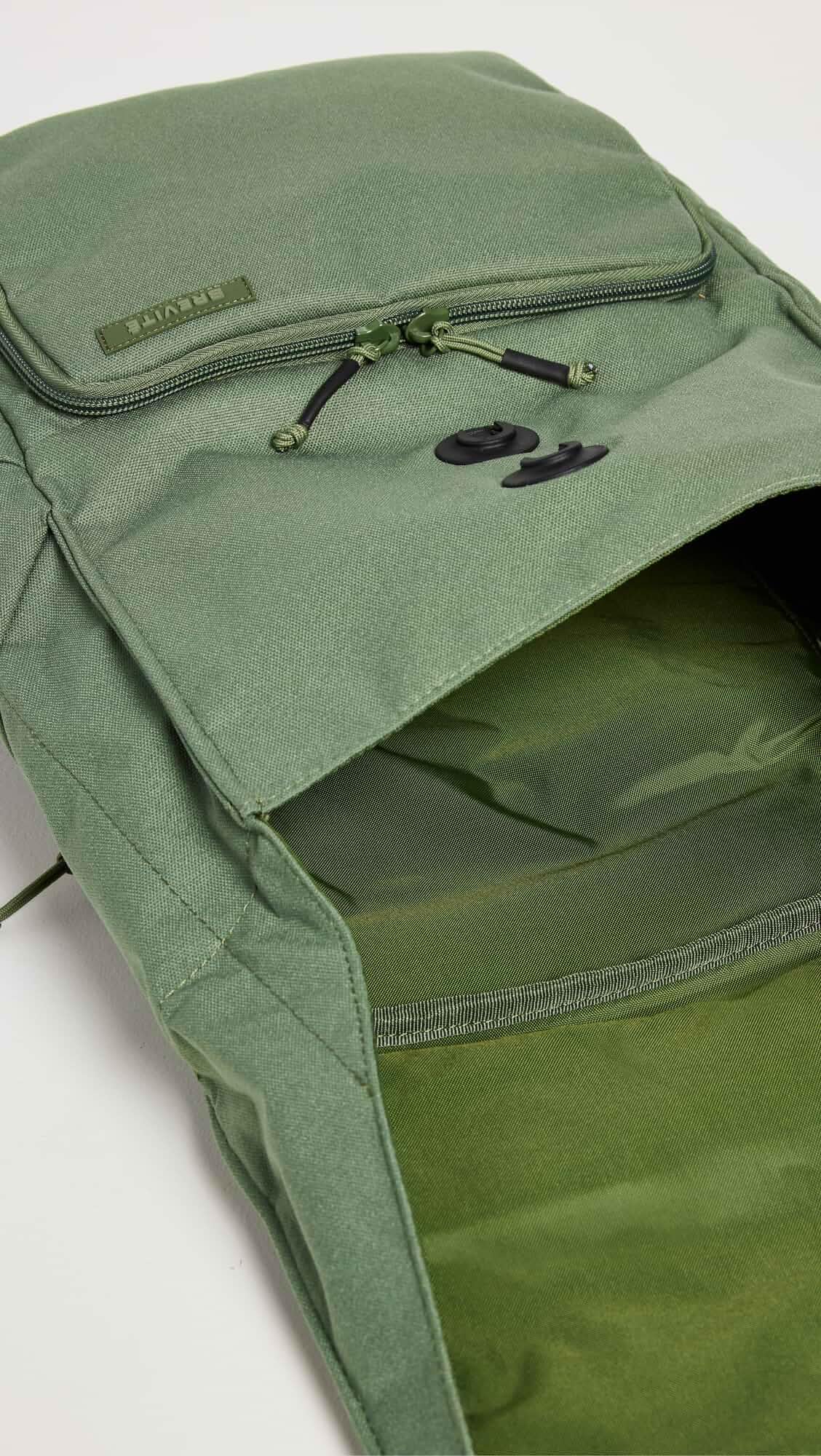 Brevite The Daily Backpack - Lightweight Durable Green Backpack for Men & Women, Perfect for Travel, Work, School & Outdoor Adventures