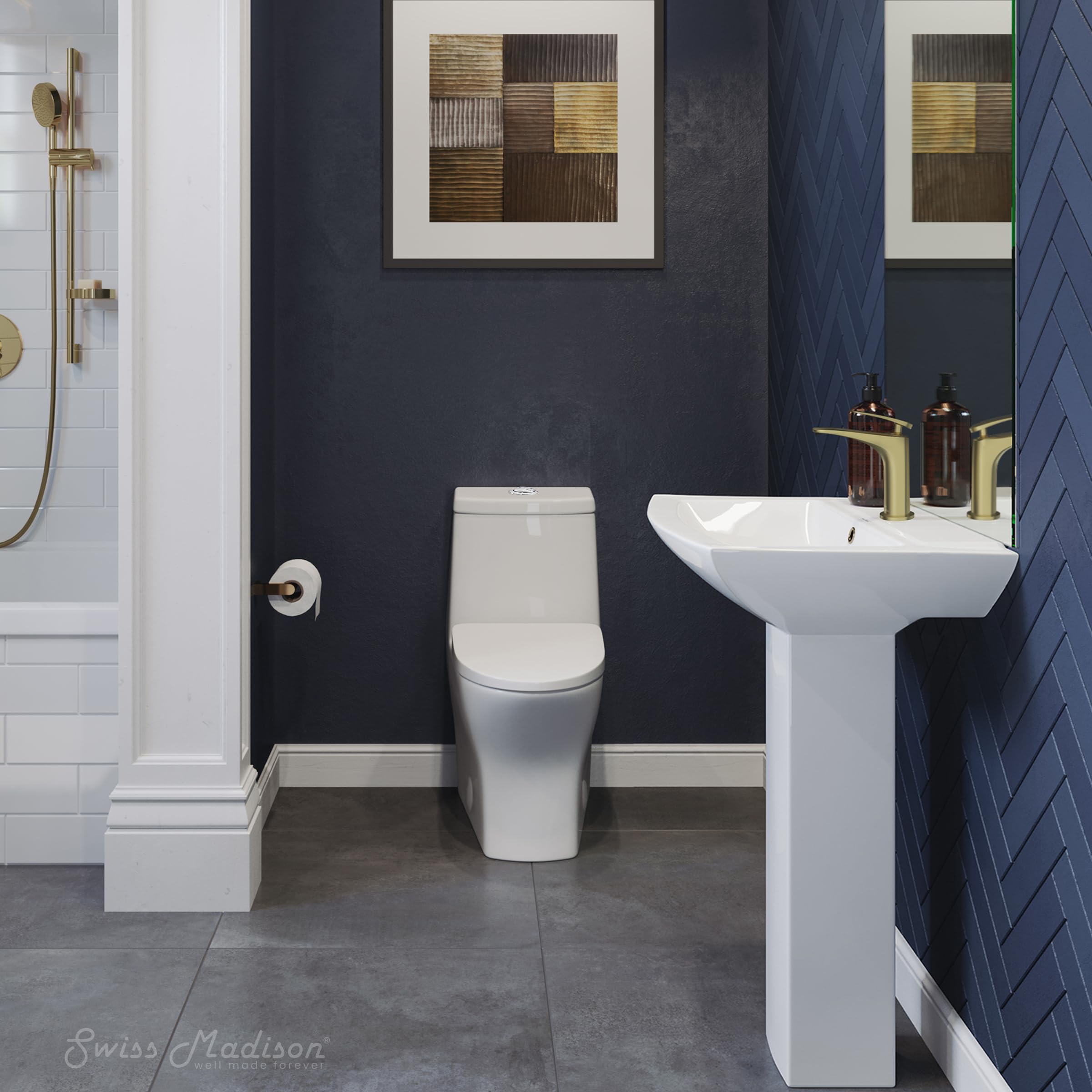 Swiss Madison Sublime II One-Piece Round Toilet - 10