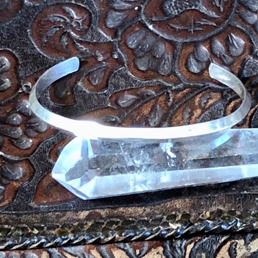 Vintage Handmade Sterling Silver Carinated Cuff Bracelet - Elegant Boho Jewelry for Women, Perfect for Weddings, Parties & Everyday Wear