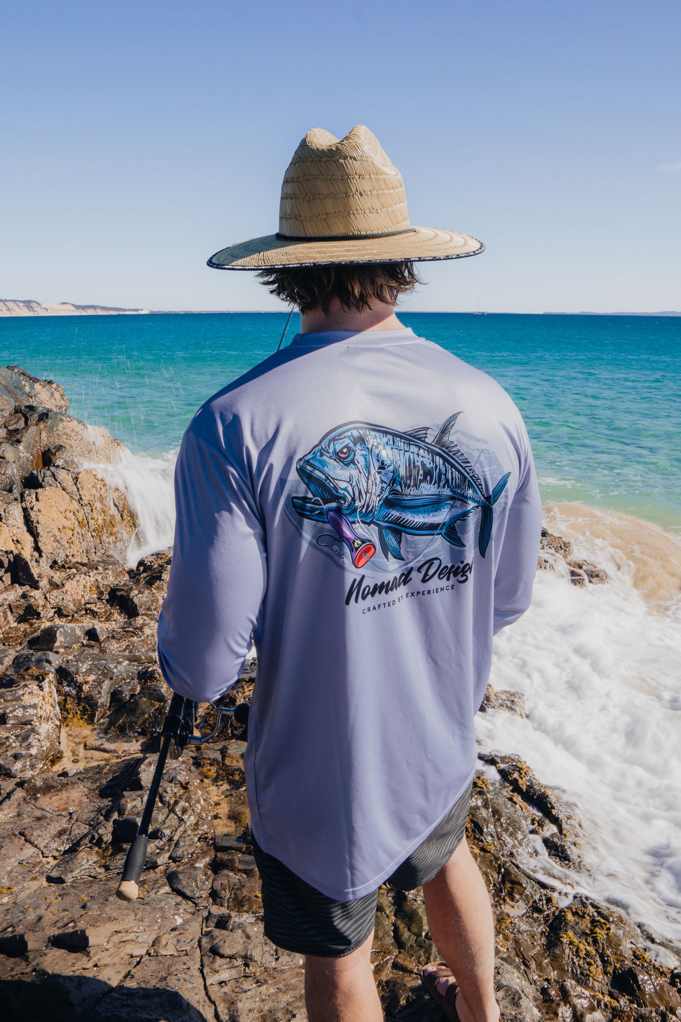 Tech Fishing Shirt GT Hook Up - Quick Dry UV Protection Performance Shirt for Men - Perfect for Saltwater Fishing, Boating & Outdoor Adventures