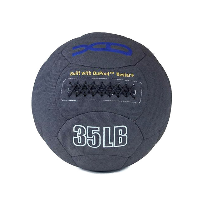14in Kevlar Medicine Ball 35lbs - Heavy Duty Exercise Equipment for CrossFit, Strength Training & Home Gym Workouts