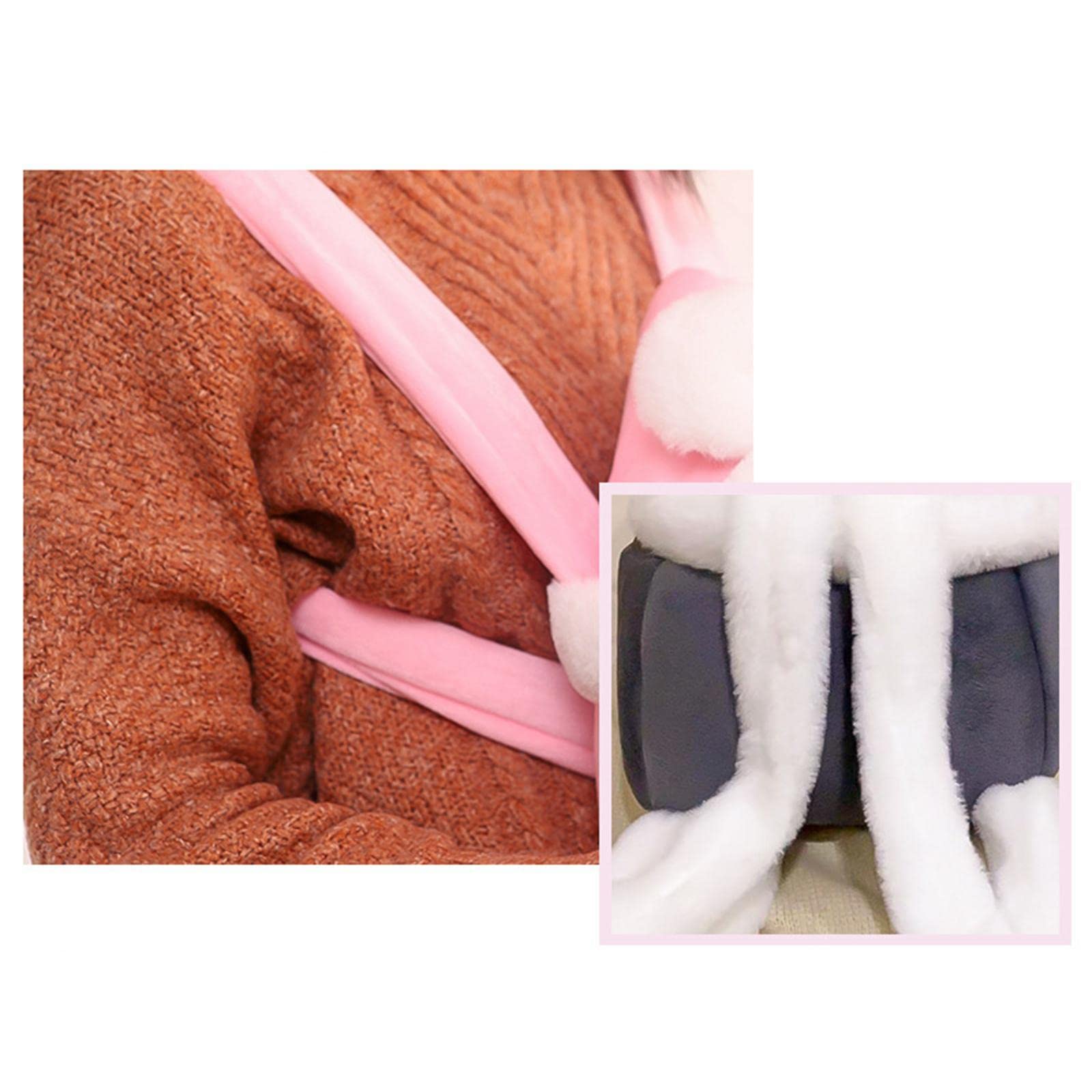 LYLA Medium Cat Carrier - Warm Flannel Pet Tote for Travel & Vet Visits