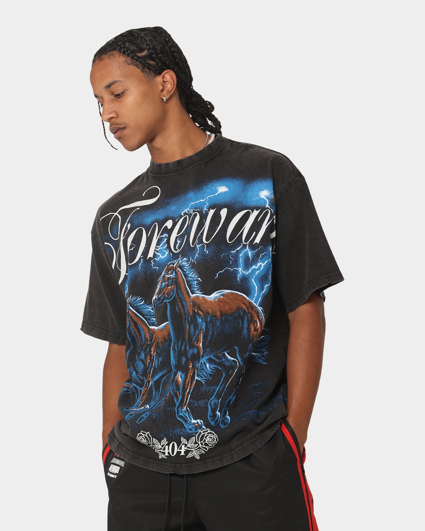 404 Night Rider Vintage Black T-Shirt - Retro Graphic Tee for Men & Women - Perfect for Casual Wear, Street Style & 80s Nostalgia