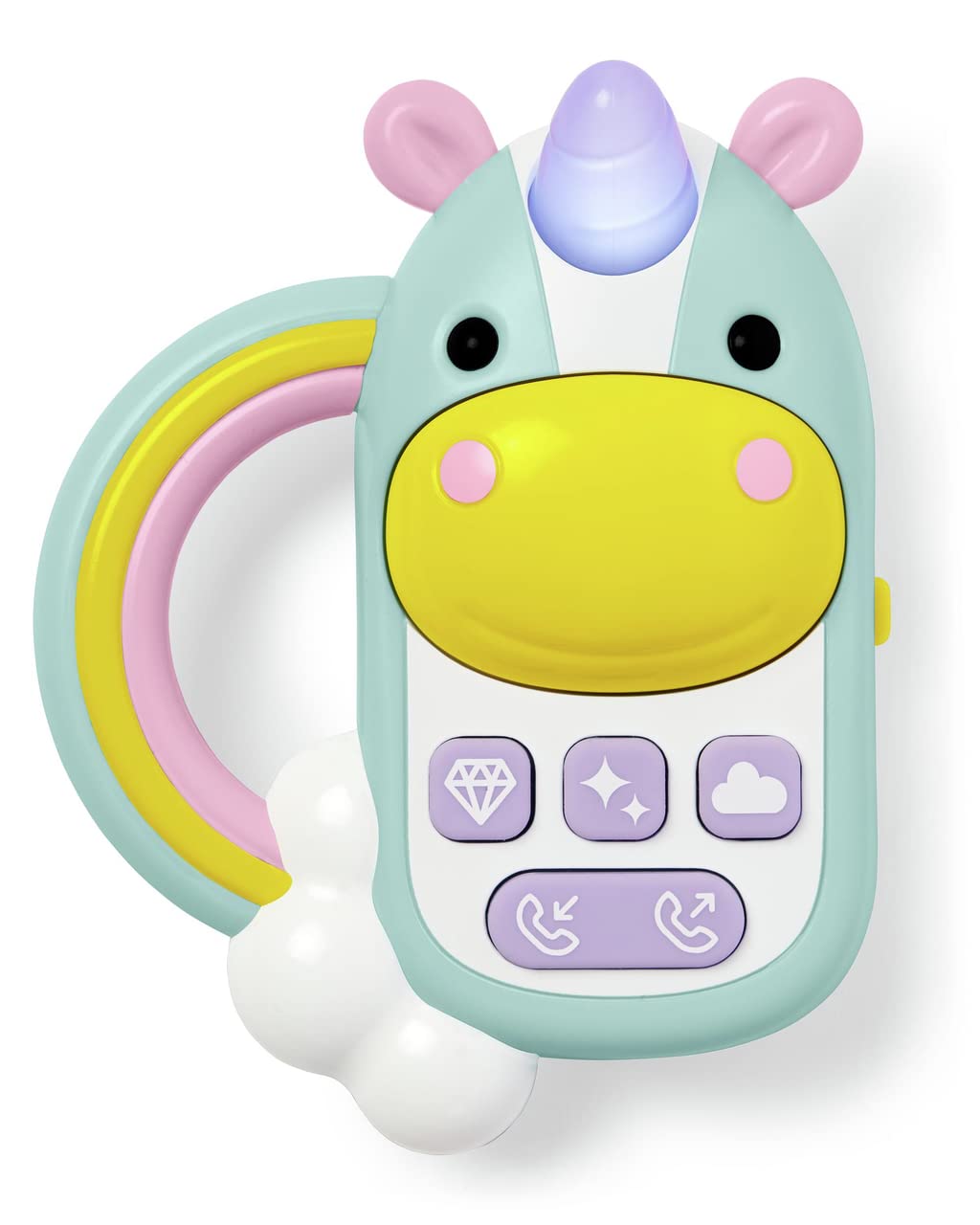Skip Hop Baby Phone Toy - Interactive Learning Phone for Toddlers with Zoo & Unicorn Themes | Pretend Play, Early Education Gift for 1-3 Year Olds