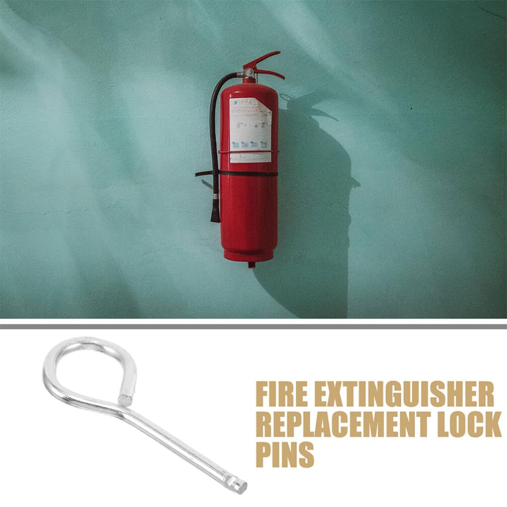 20PCS Heavy Duty Fire Extinguisher Pull Pin Replacement - Silver Safety Cotter Pins for Commercial & Home Fire Extinguishers - Ideal for Office Buildings, Kitchens, Workshops & Emergency Preparedness Kits