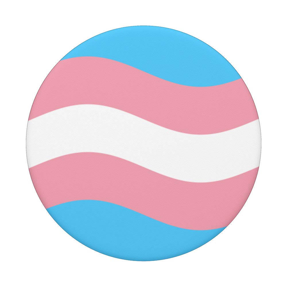 Transgender Pride Flag - Trans Pride & Gay Pride PopSockets PopGrip | Swappable Phone Grip for iPhone, Android & Tablets | Show Your LGBTQ+ Support at Parades, Events & Daily Life