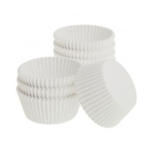 Ateco 6433 White Baking Cups, 2 x 1 1/4 Inch, Pack of 200 - Perfect for Cupcakes, Muffins, and Party Desserts