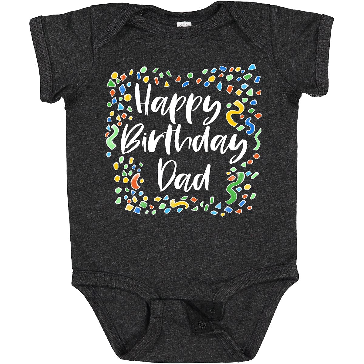 Inktastic Happy Birthday Dad Baby Bodysuit - Cute Infant Onesie for Birthday Celebrations & Photo Shoots - Perfect Gift for New Dads & First Father's Day